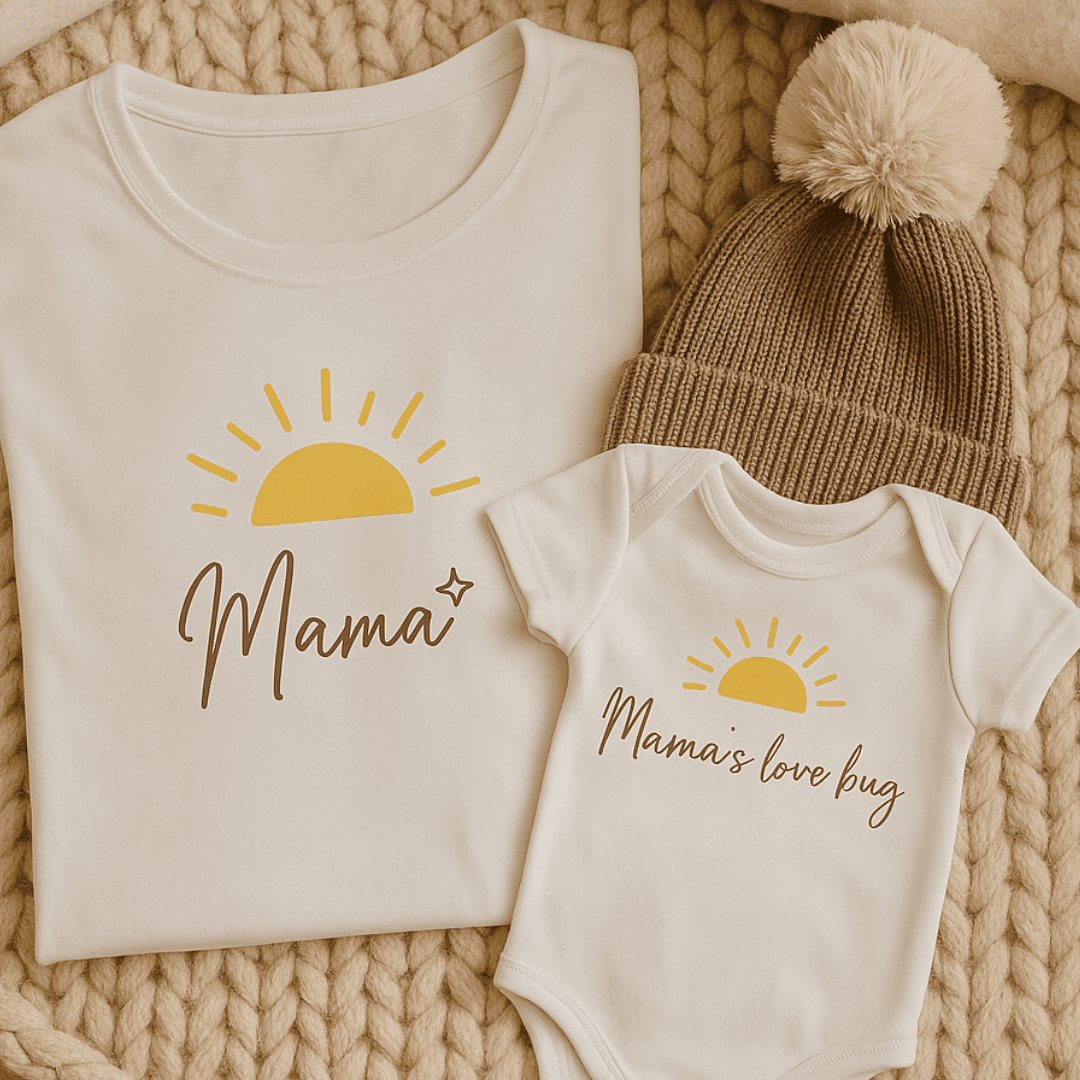 Organic Cotton Mama's Love Bug Romper | Bohemian Bright