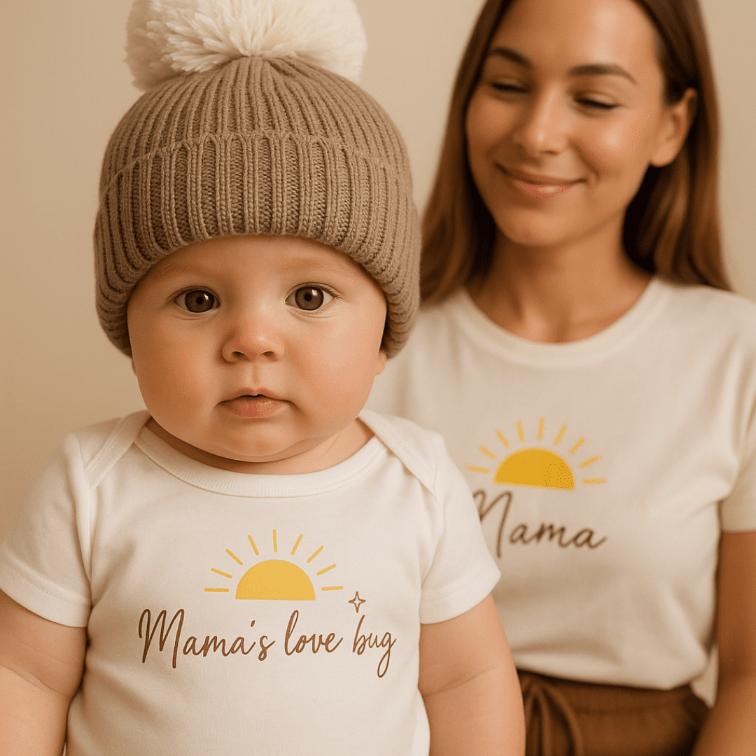 Organic Cotton Mama's Love Bug Romper | Bohemian Bright