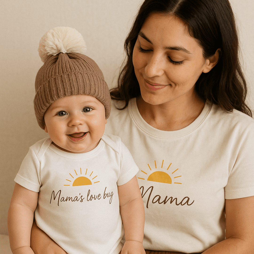 Organic Cotton Mama's Love Bug Romper | Bohemian Bright
