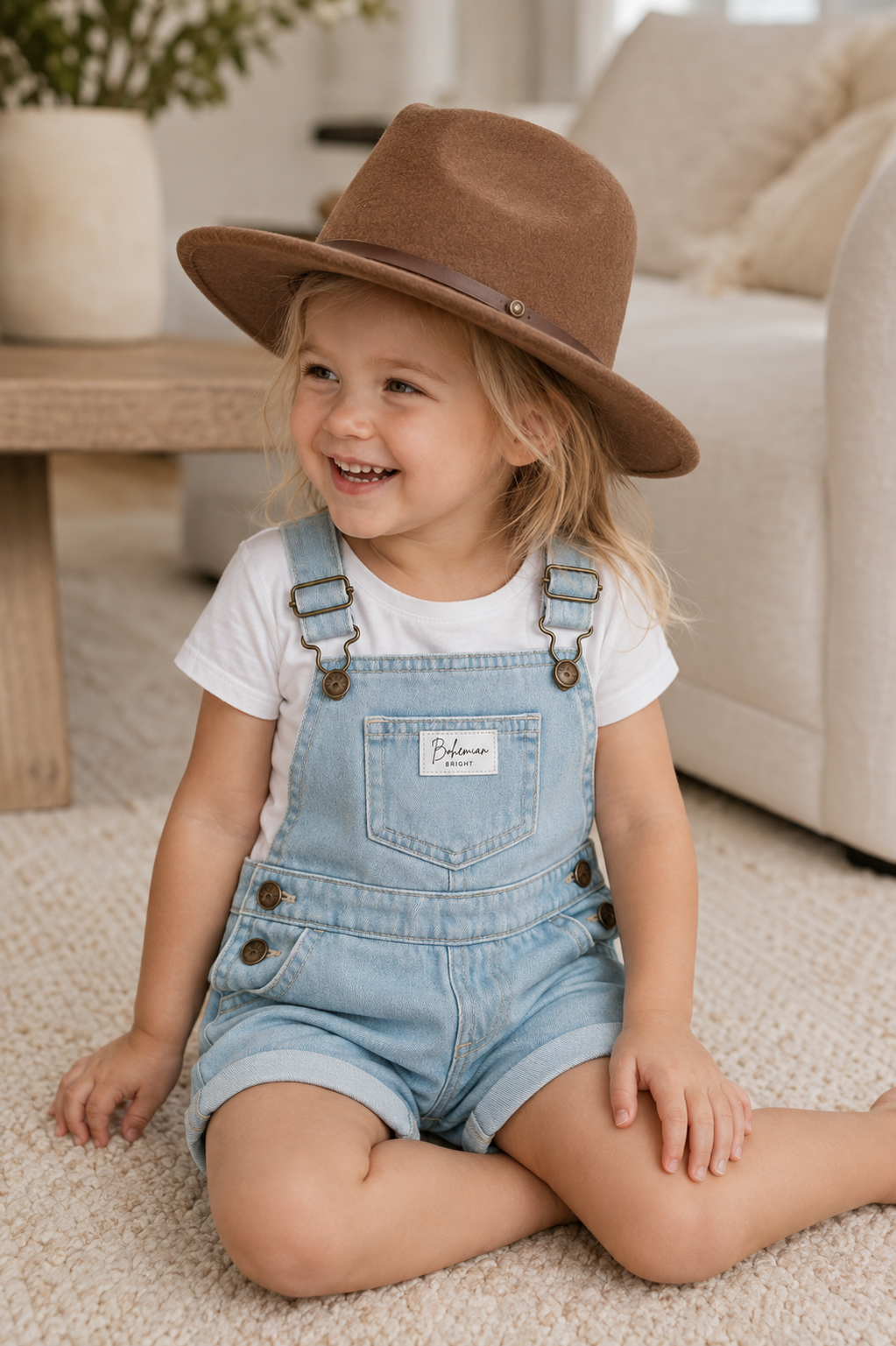 Kids and Baby Adjustable Little Fedora | Oliver Bear