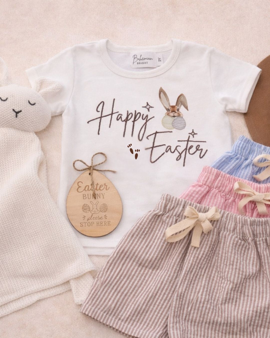 Kids Happy Easter T-Shirt Bundle | Shorts | Bohemian Bright