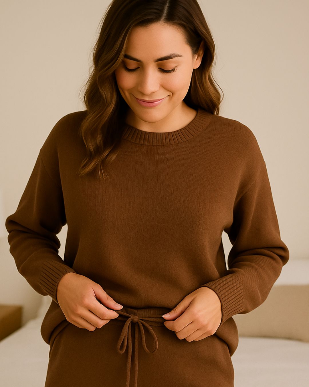 Chocolate Knit Pant | Bohemian Bright