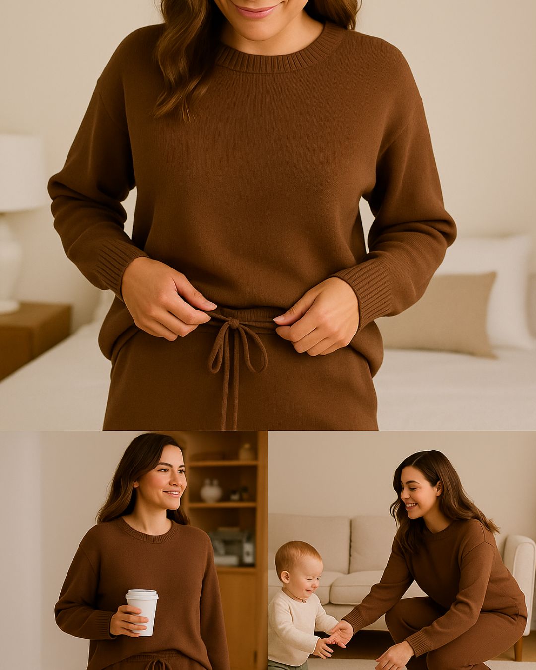 Chocolate Knit Jumper | Bohemian Bright