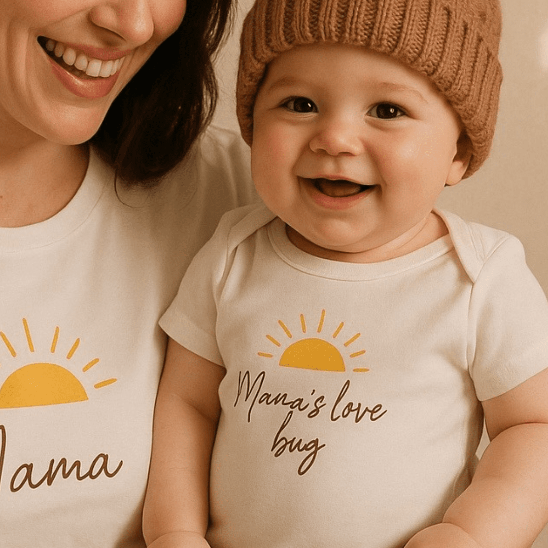 Organic Cotton Mama's Love Bug Romper | Bohemian Bright