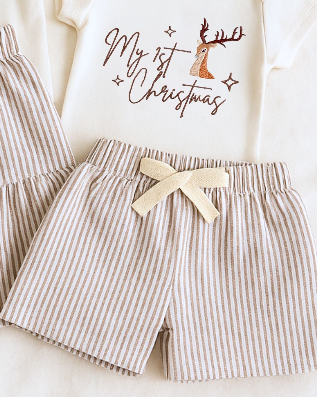 Stripe Shorts | Brown | Bohemian Bright