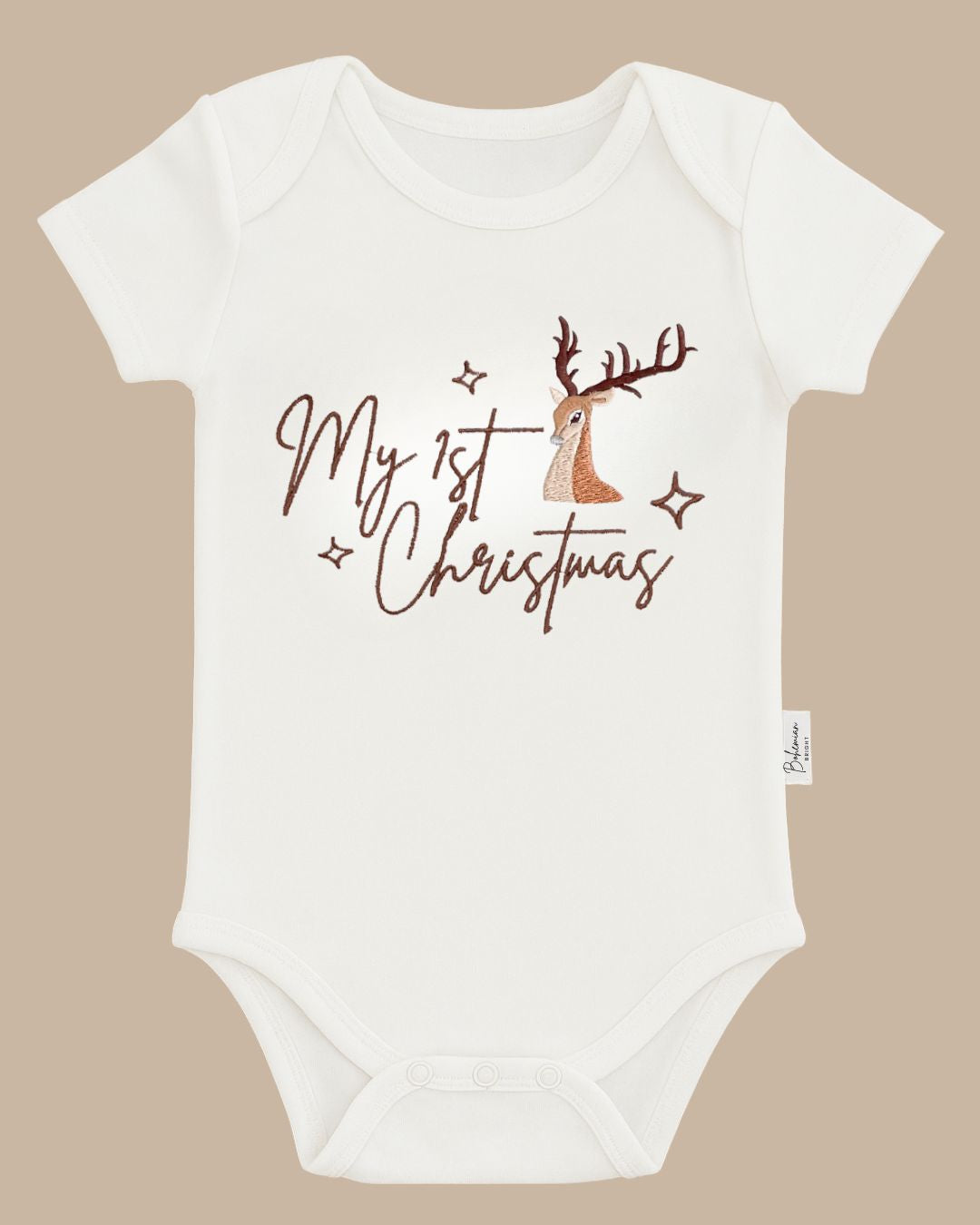 My First Christmas Baby Romper | Bohemian Bright