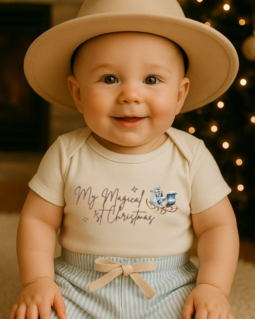 My Magical First Christmas Romper | Bohemian Bright