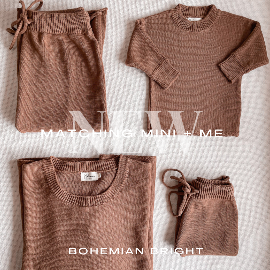 Chocolate Knit Jumper | Bohemian Bright