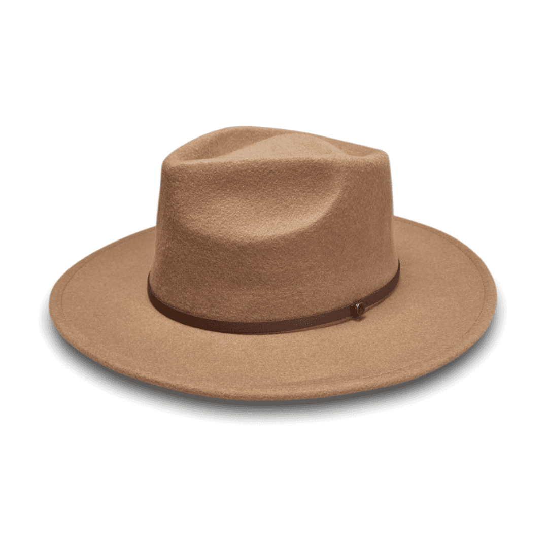 Oliver Tan Wool Fedora | Bohemian Bright
