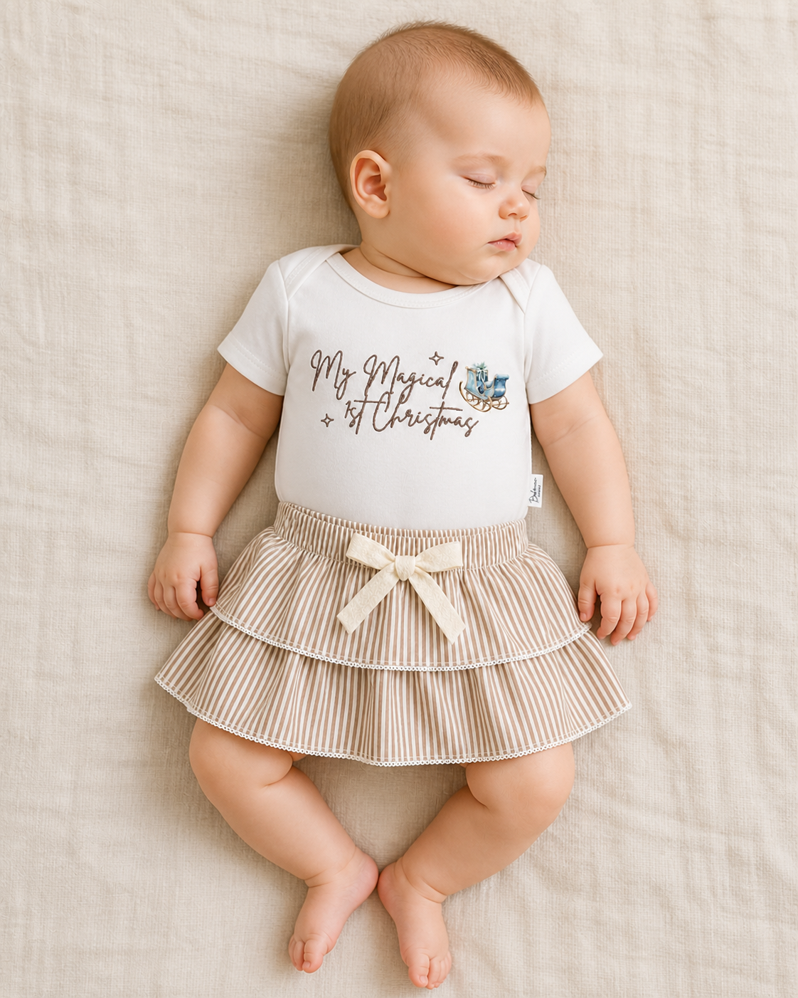 Rara Skirt | Brown Stripe