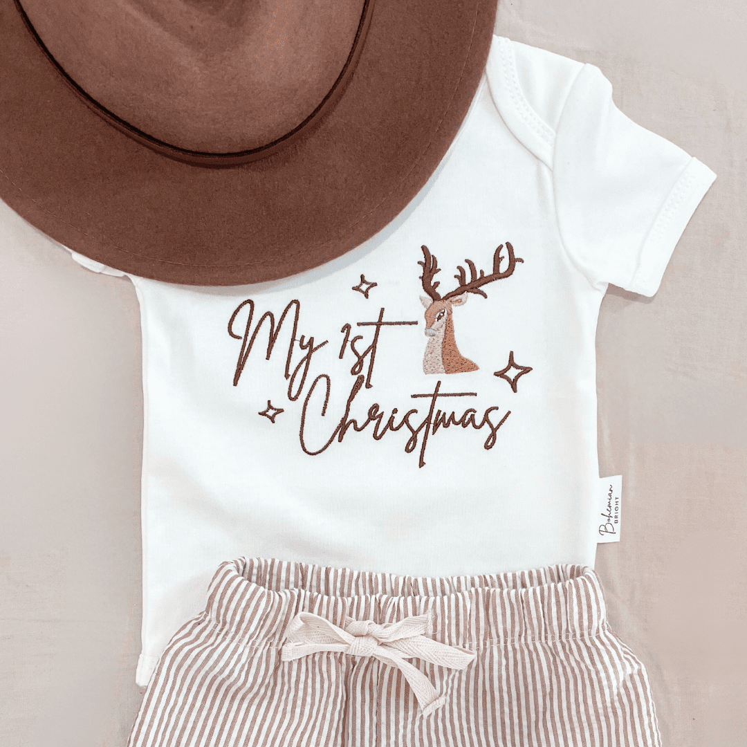 My First Christmas Romper | Bohemian Bright