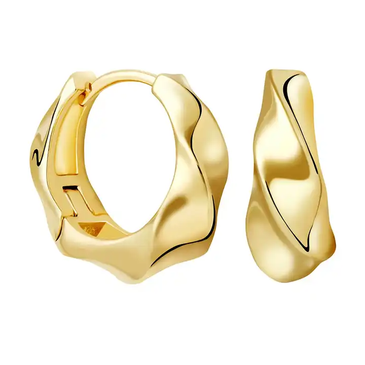 18K Gold Plated Hoops - Classic Luxury Earrings | Bohemian Bright