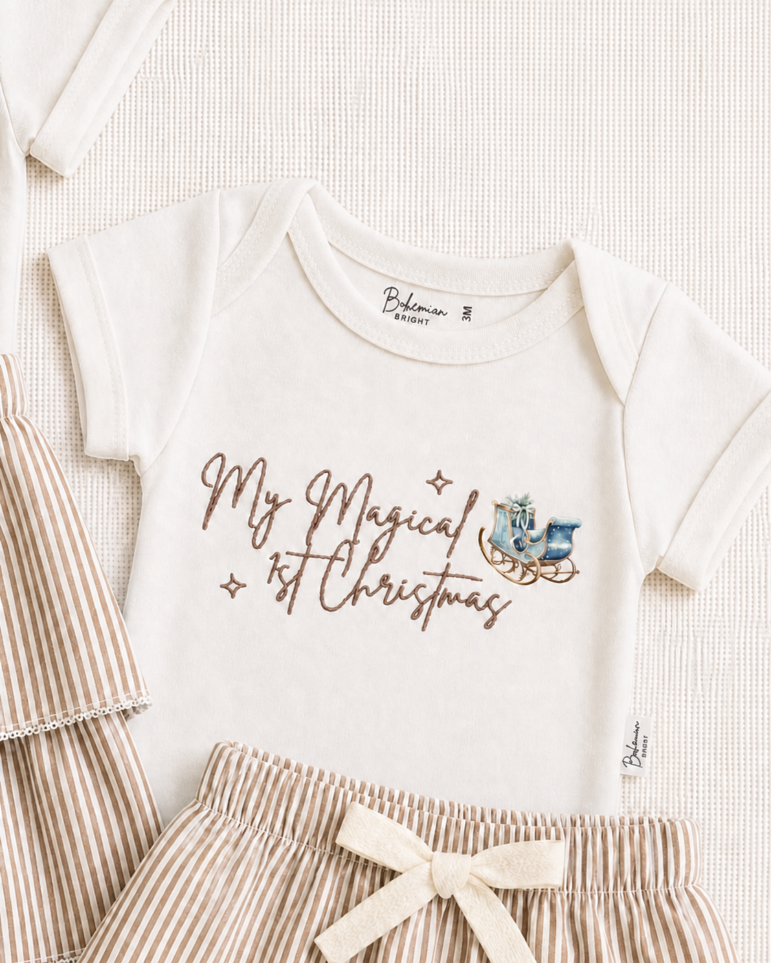 My Magical 1st Christmas Embroidered Bodysuit