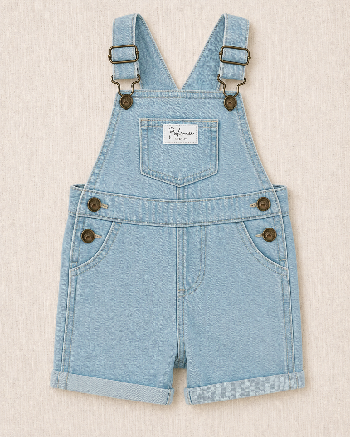 Soft Denim Overalls
