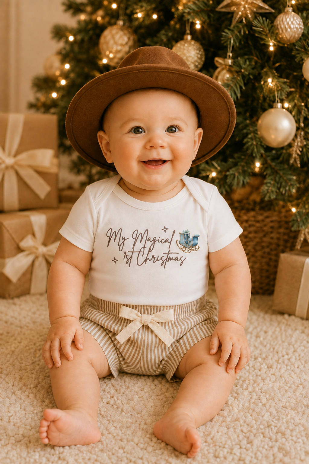Kids and Baby Adjustable Little Fedora | Oliver Bear
