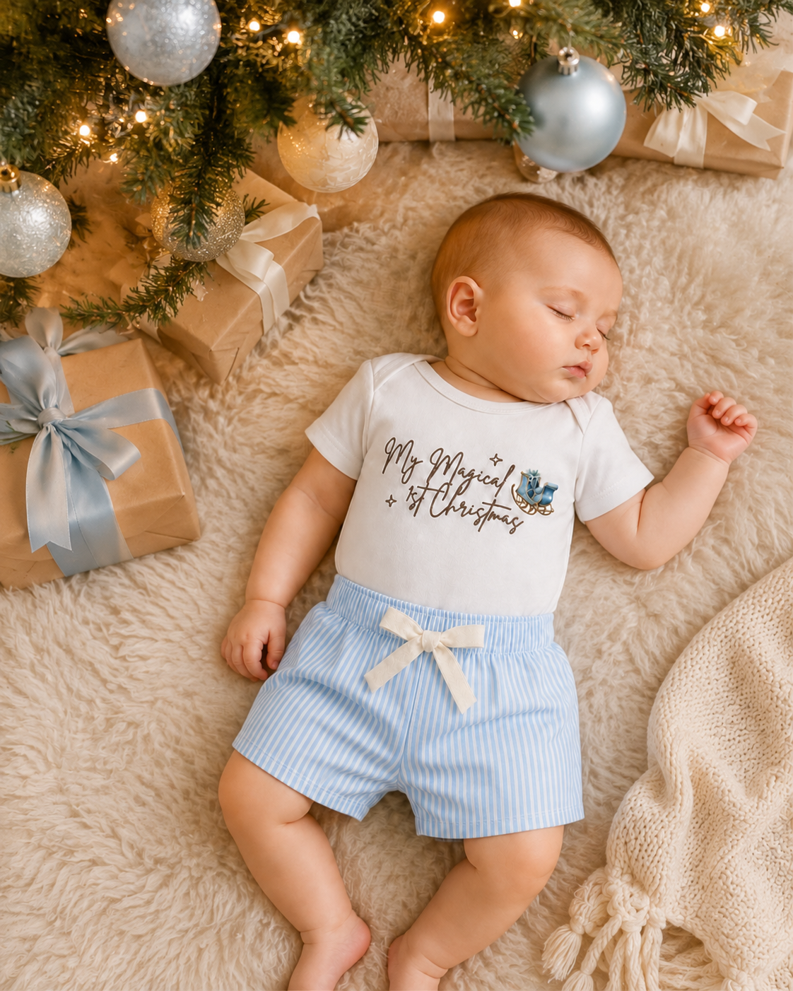 Stripe Shorts | Blue