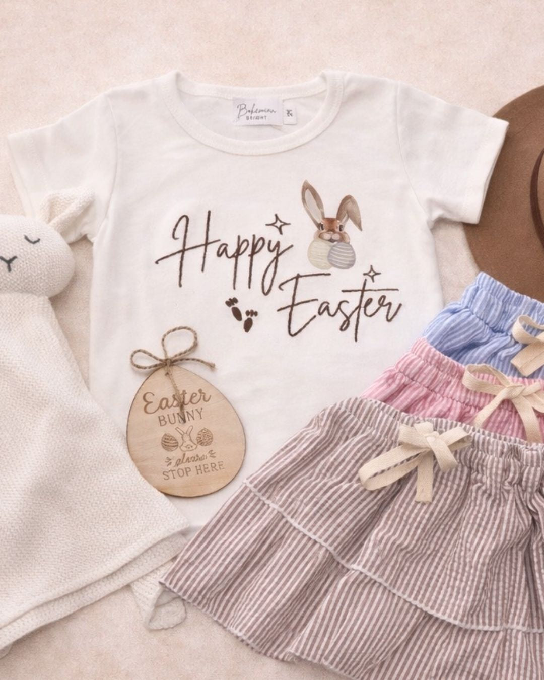 Kids Happy Easter T-Shirt Bundle | Skirt | Bohemian Bright