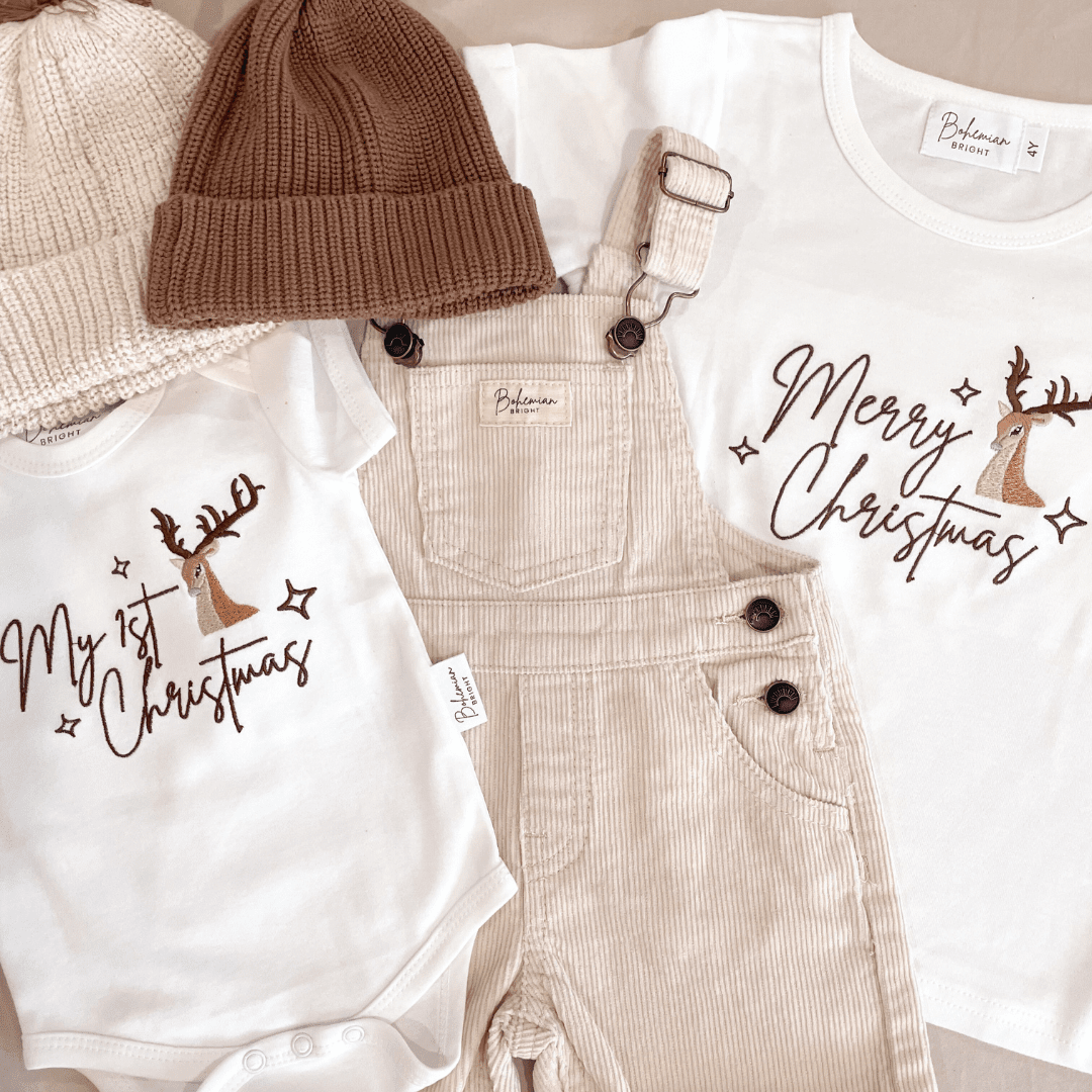 My First Christmas Baby Romper | Bohemian Bright