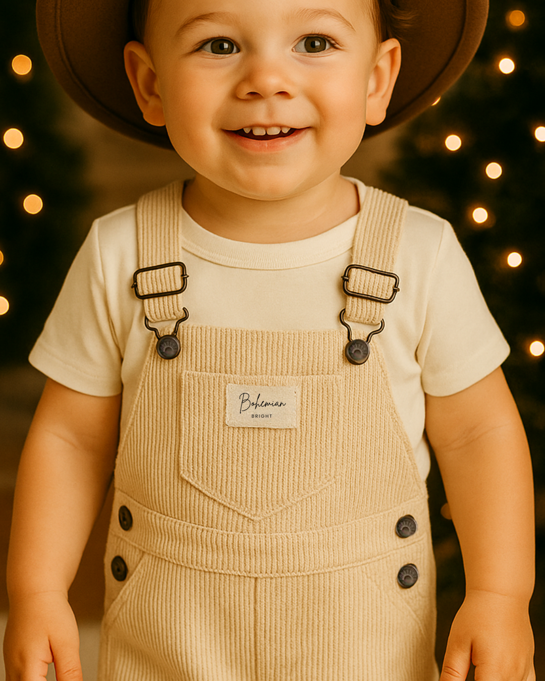 Seaside Cotton Cord Overalls | Bohemian Bright