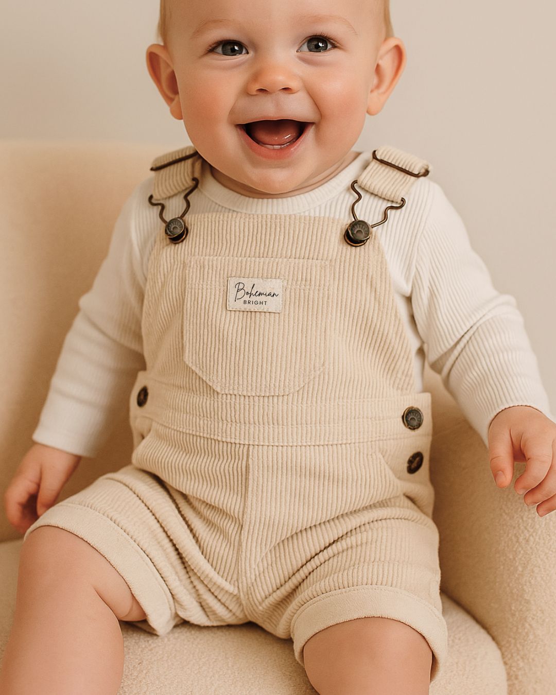 Seaside Cotton Cord Overalls | Bohemian Bright