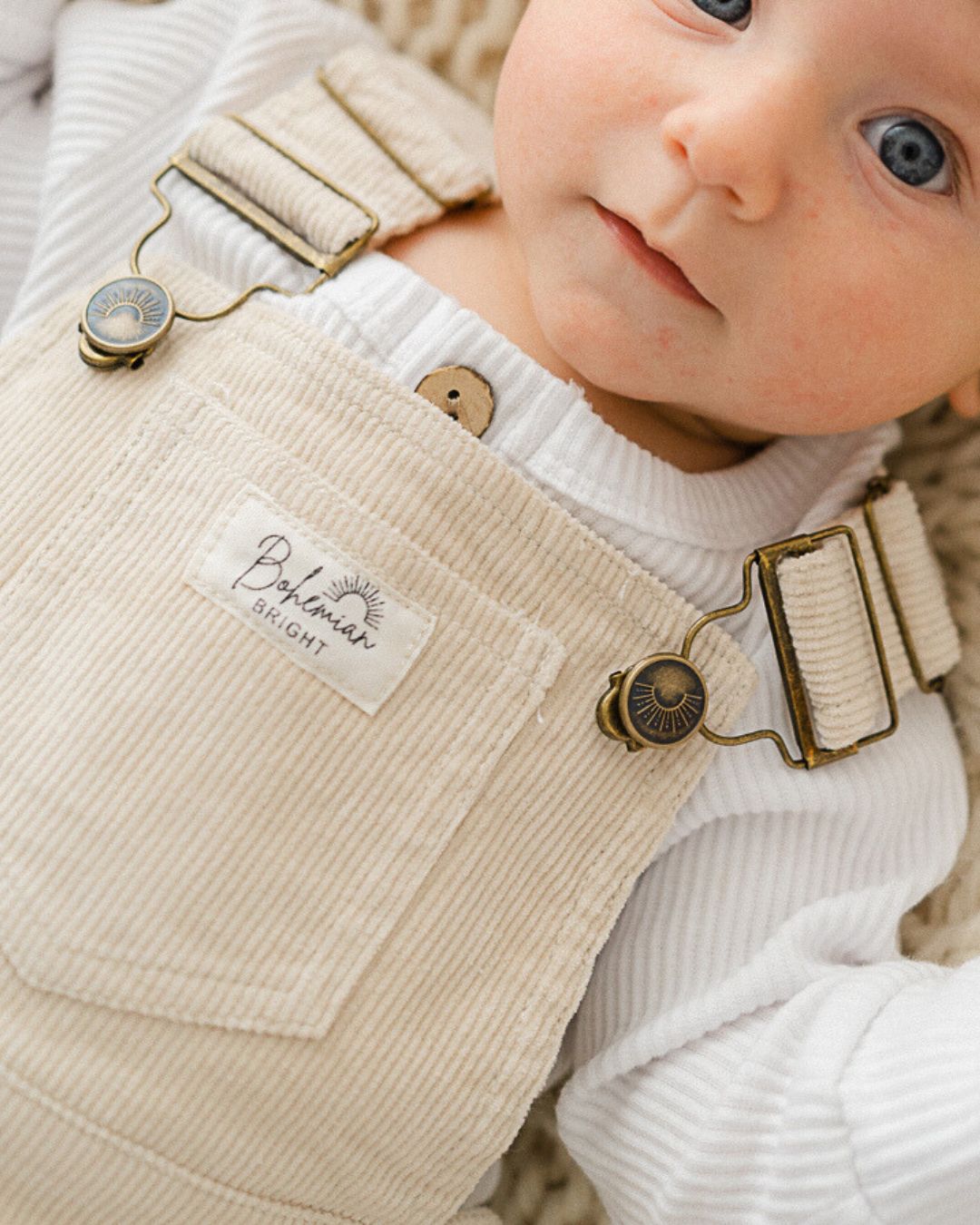 Seaside Cotton Cord Overalls | Bohemian Bright