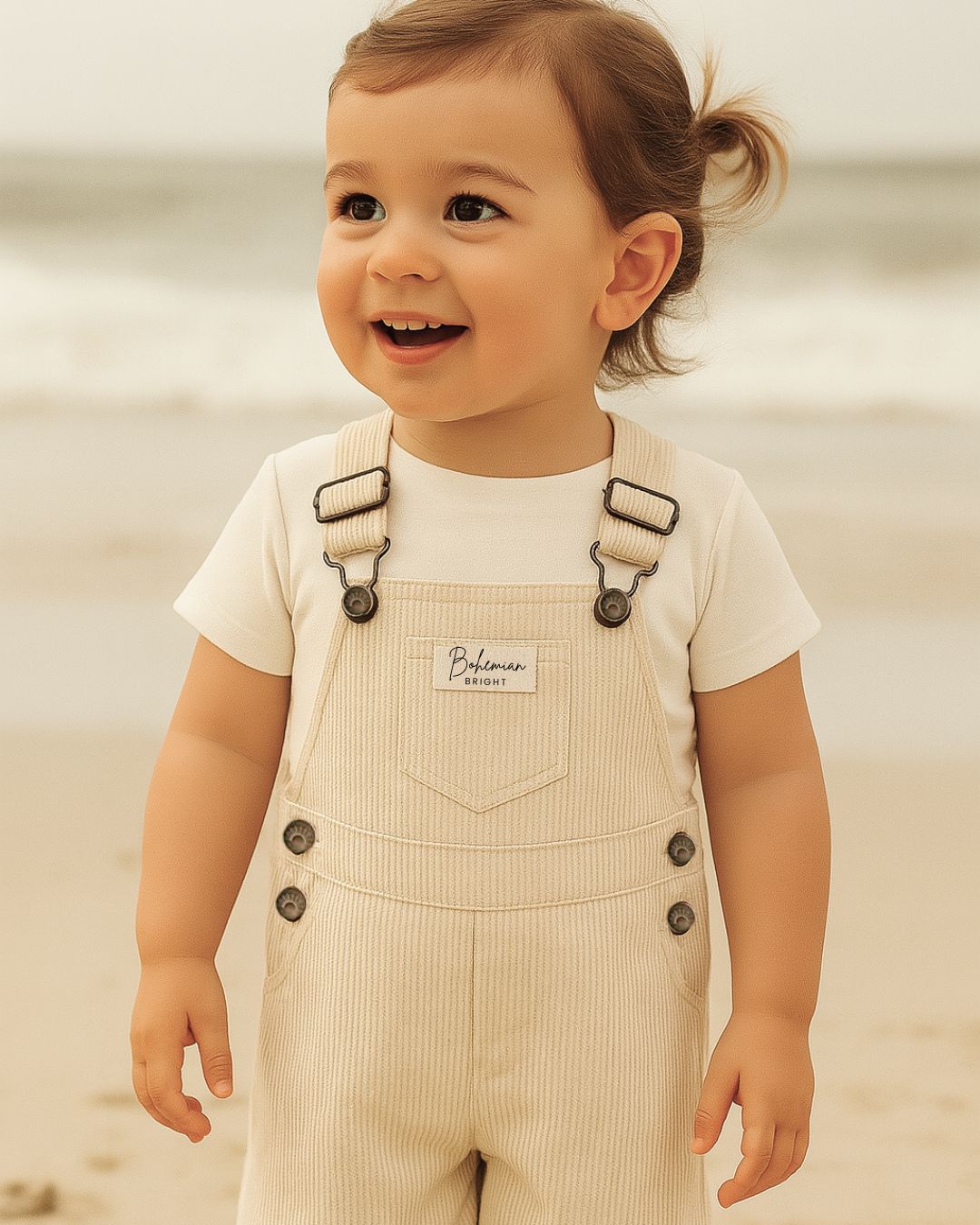 Seaside Cotton Cord Overalls | Bohemian Bright