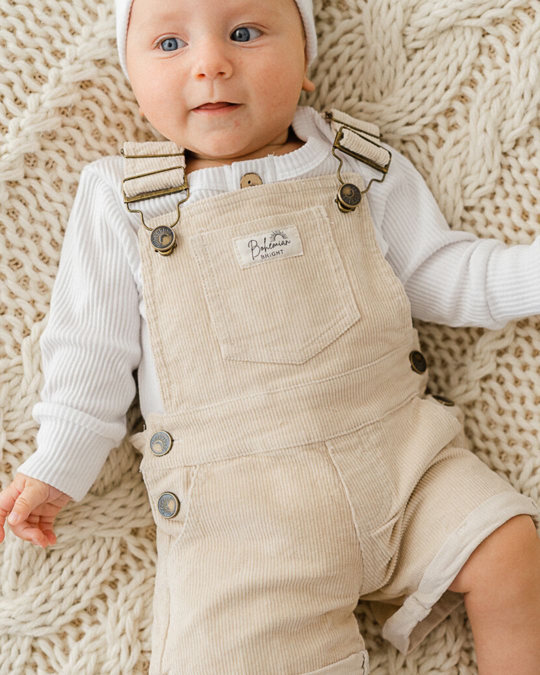 Seaside Cotton Cord Overalls | Bohemian Bright