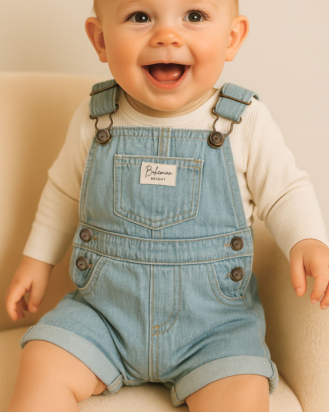 Seaside Denim Overalls | Bohemian Bright
