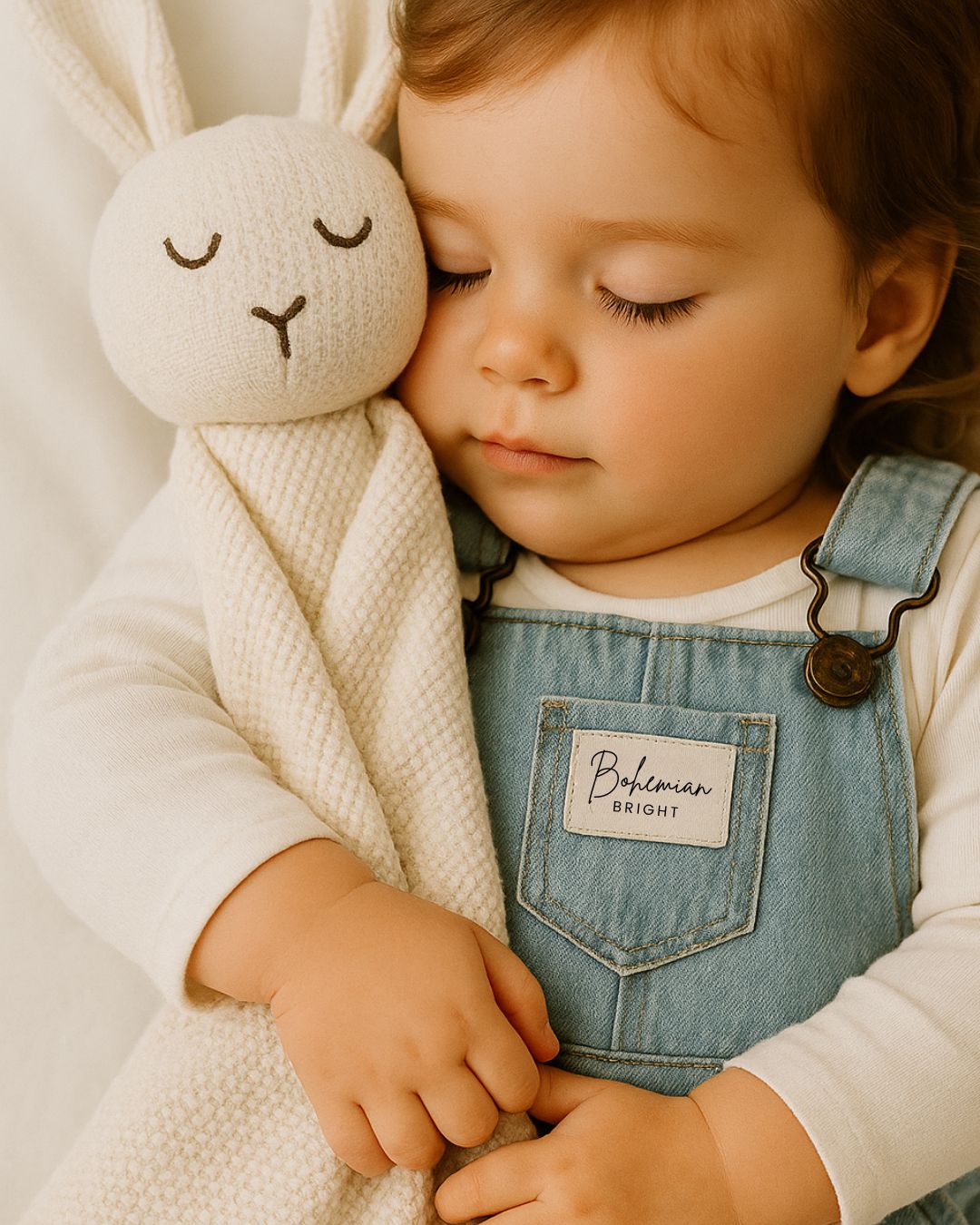 Organic Cotton Bunny Comforter | Oat | Bohemian Bright