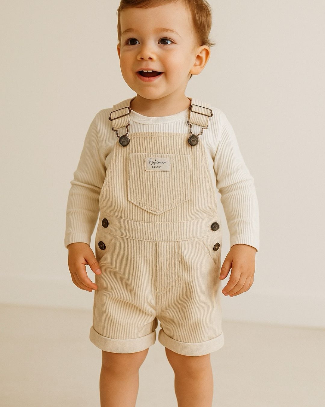 Seaside Cotton Cord Overalls | Bohemian Bright