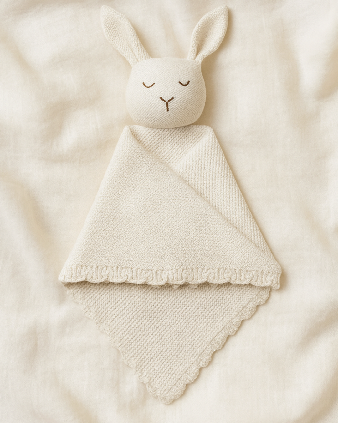 Organic Cotton Bunny Comforter | Oat | Bohemian Bright