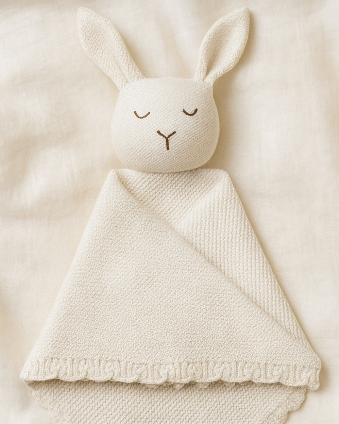 Organic Cotton Bunny Comforter | Oat | Bohemian Bright