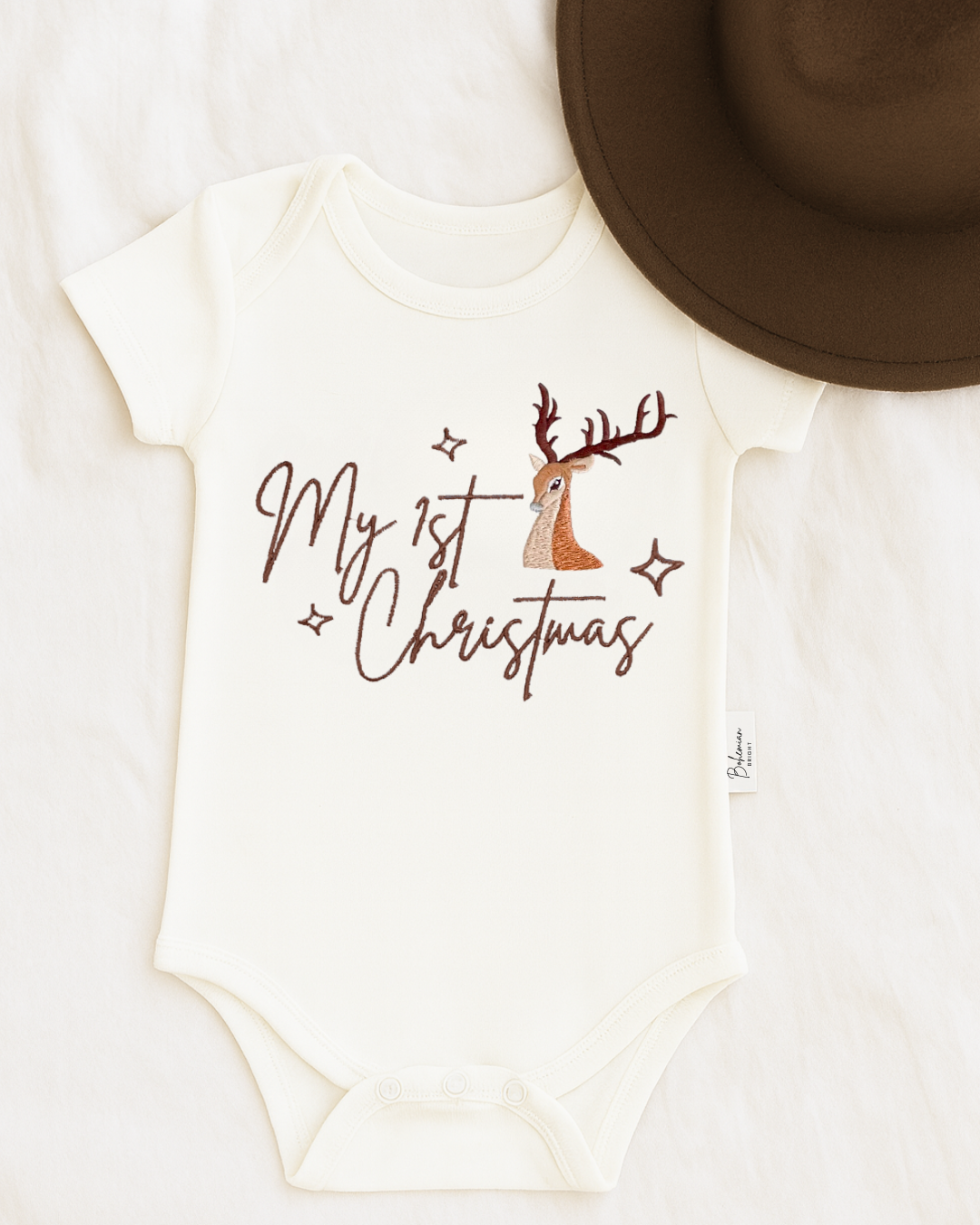 My First Christmas Baby Romper | Bohemian Bright