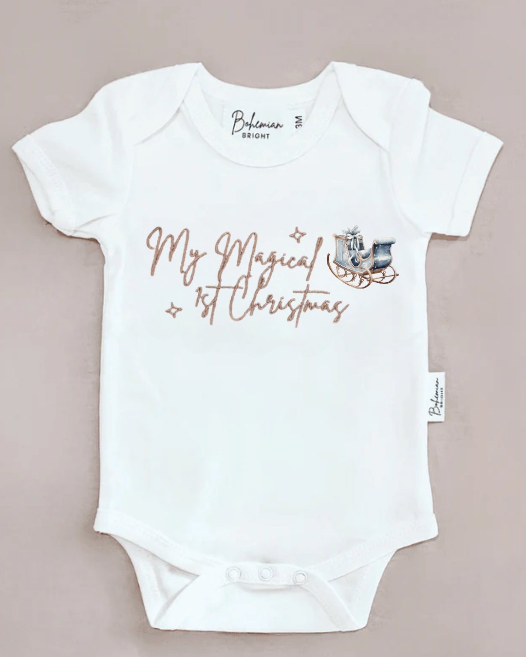 My Magical First Christmas Romper | Bohemian Bright