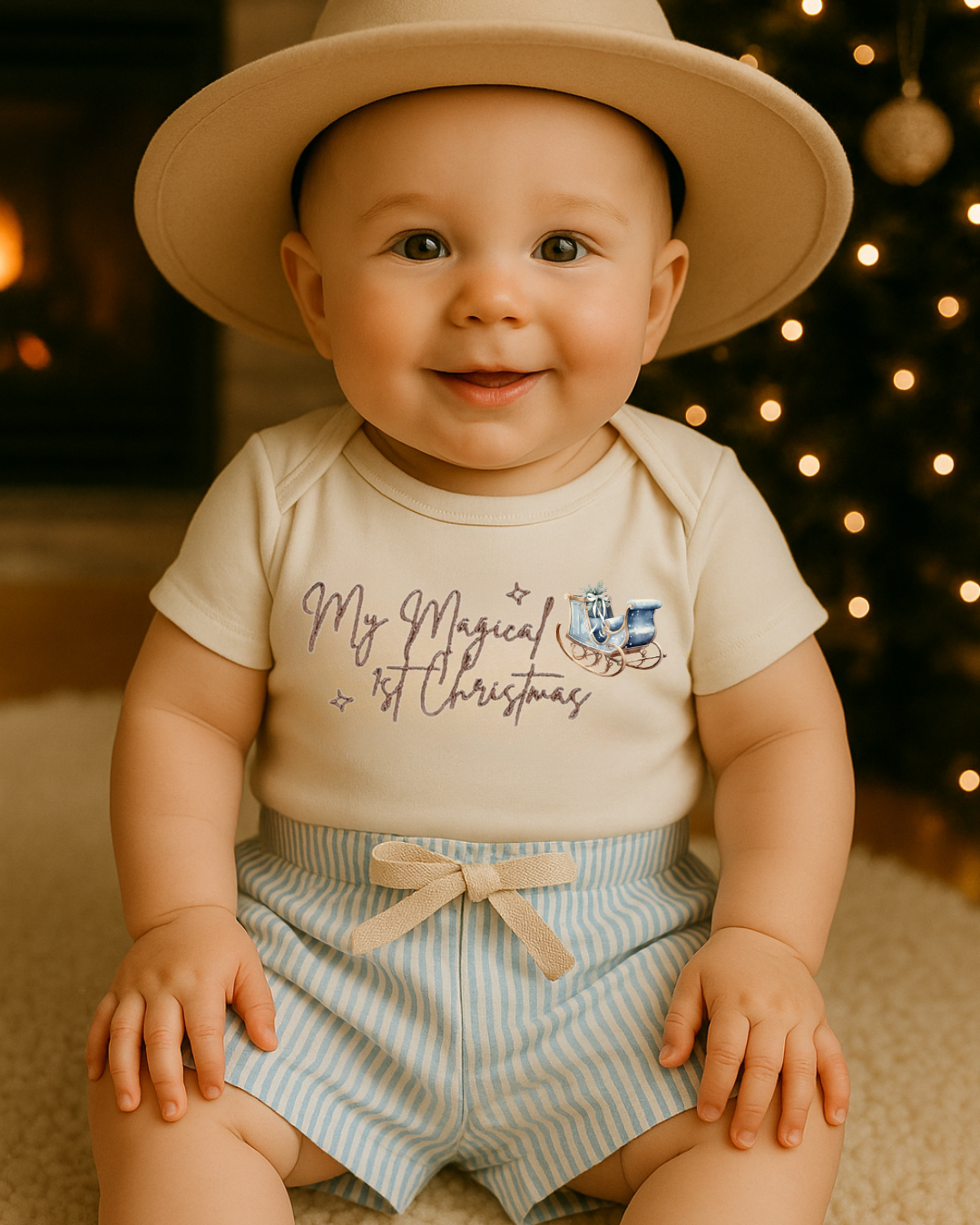 My Magical First Christmas Romper | Bohemian Bright