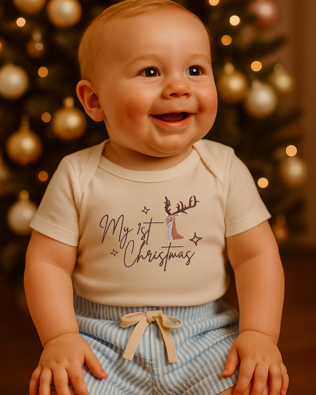 My First Christmas Baby Romper | PRE ORDER | Bohemian Bright