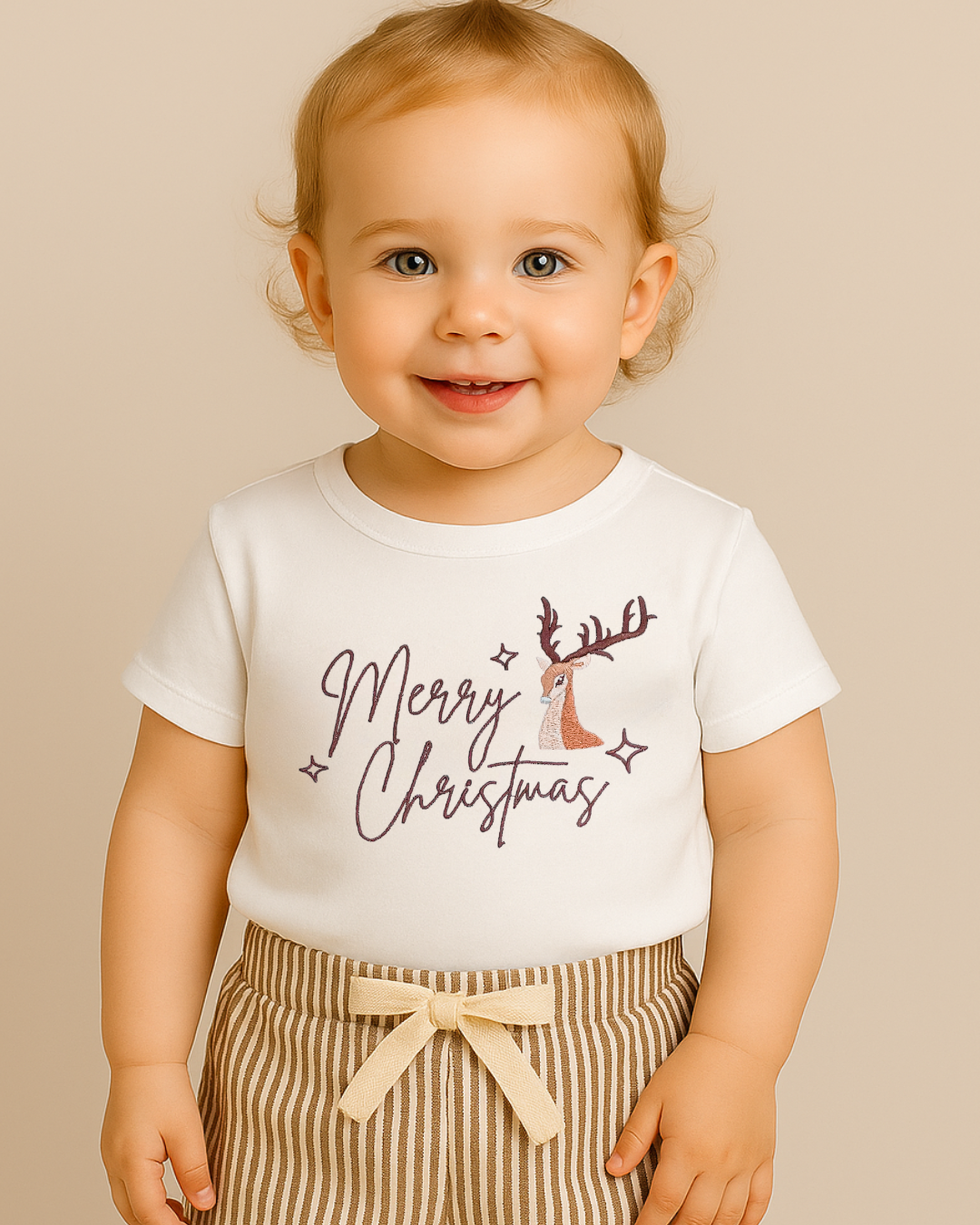 Merry Christmas Reindeer T-Shirt | Bohemian Bright