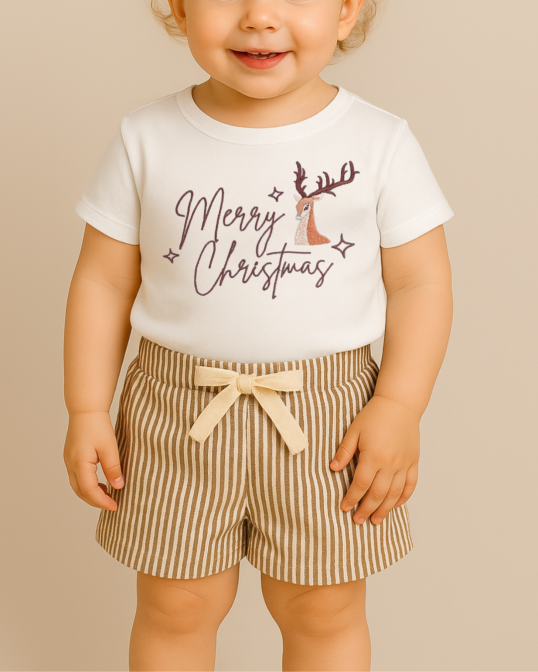 Stripe Shorts | Brown | Bohemian Bright