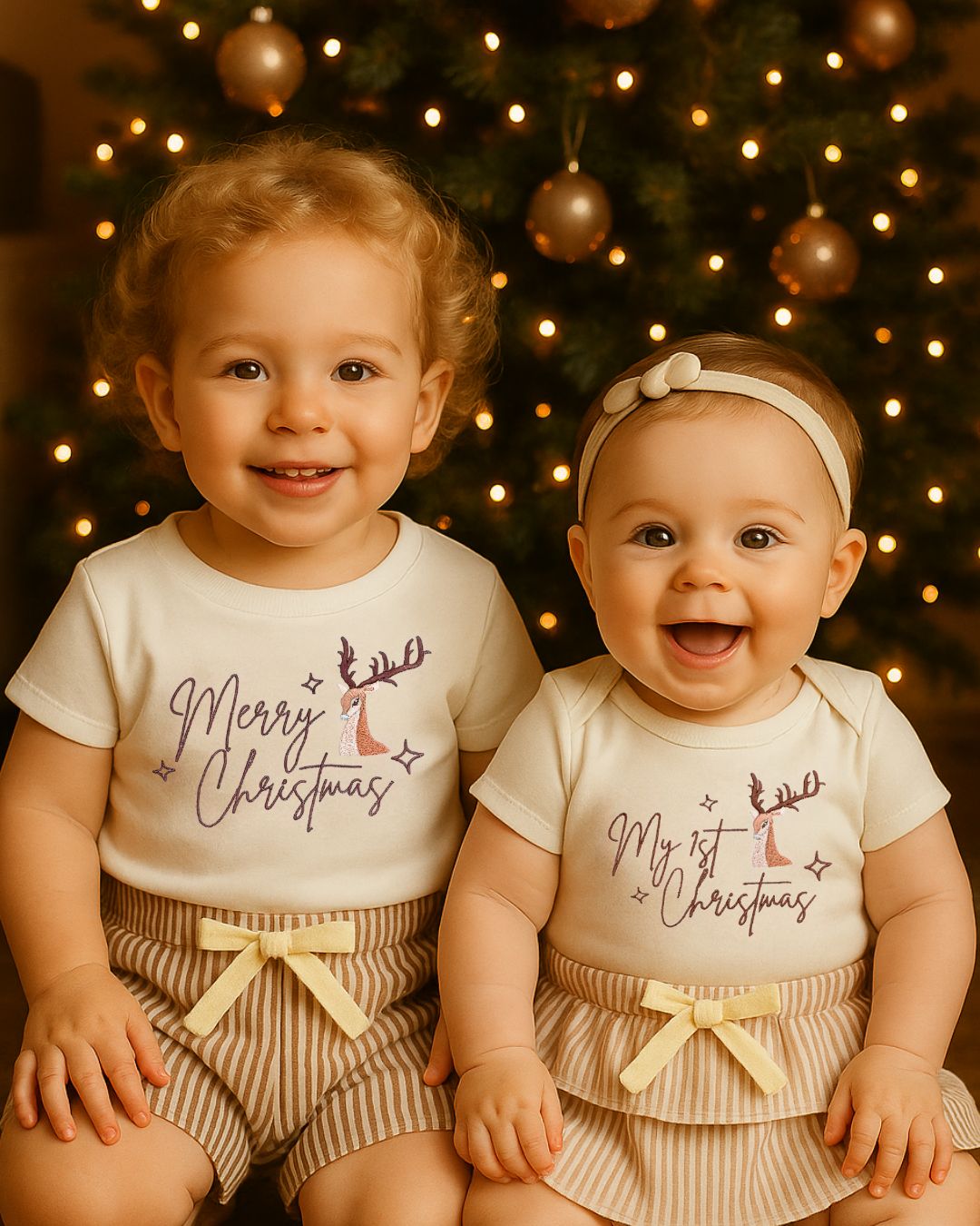 My First Christmas Baby Romper | Bohemian Bright