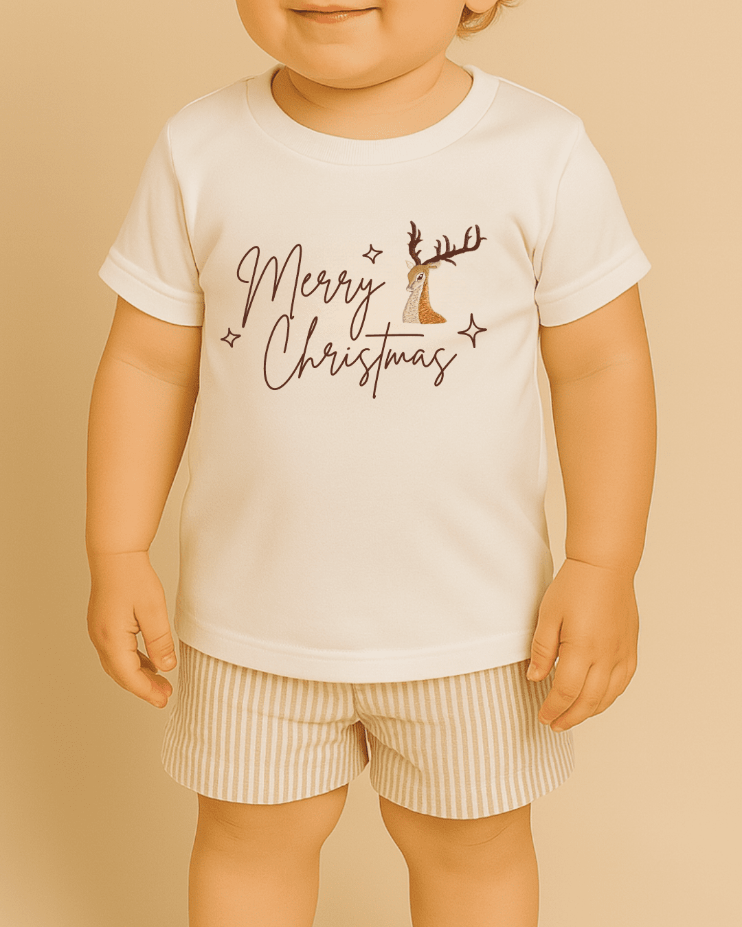 Merry Christmas Reindeer T-Shirt | Bohemian Bright