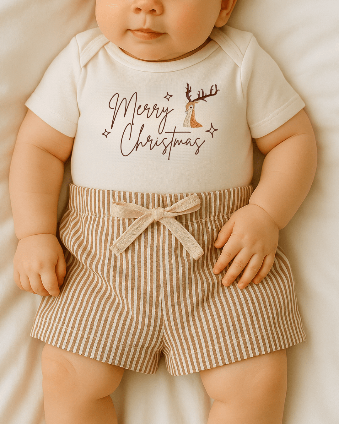 Stripe Shorts | Brown | Bohemian Bright