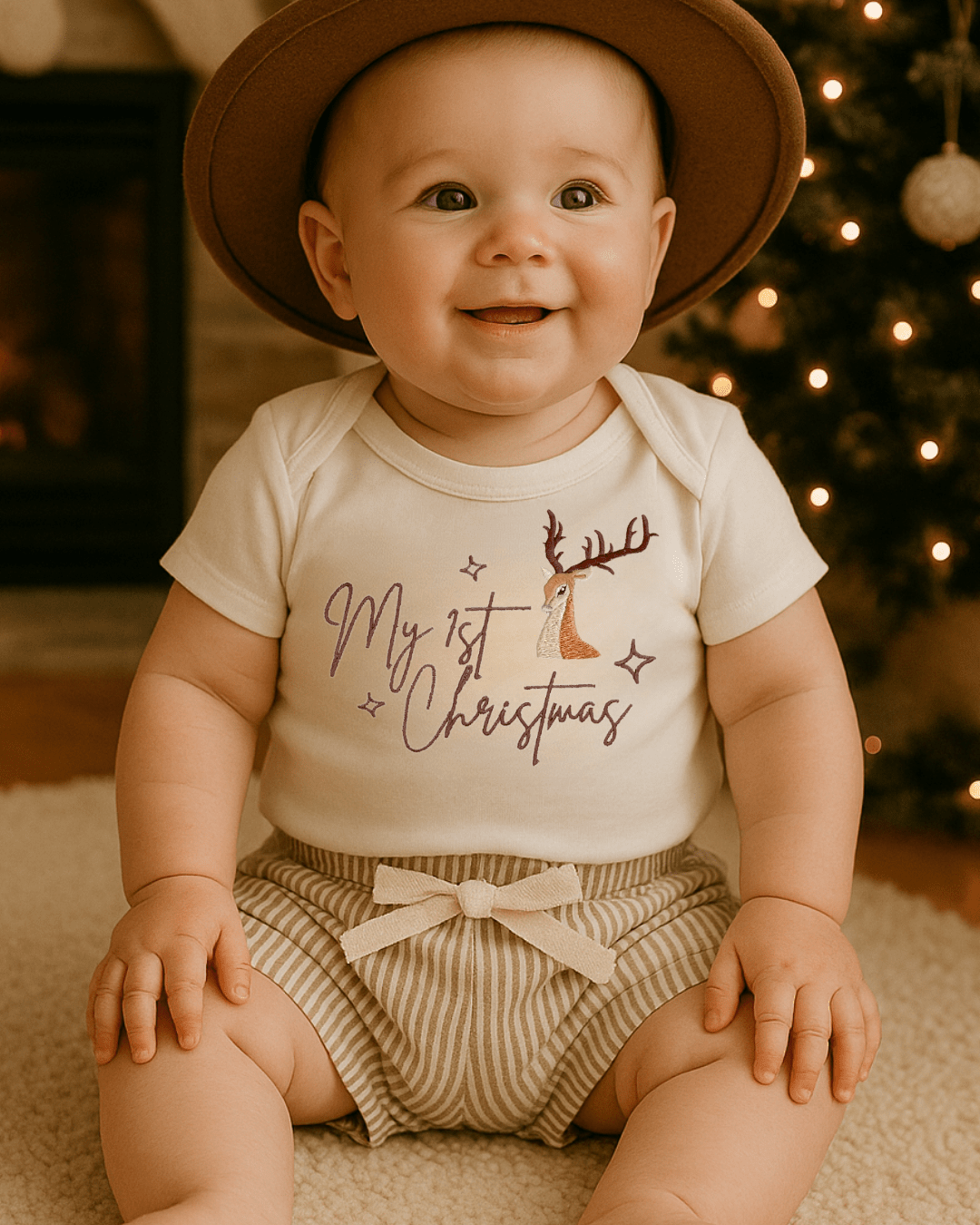 My First Christmas Baby Romper | PRE ORDER | Bohemian Bright