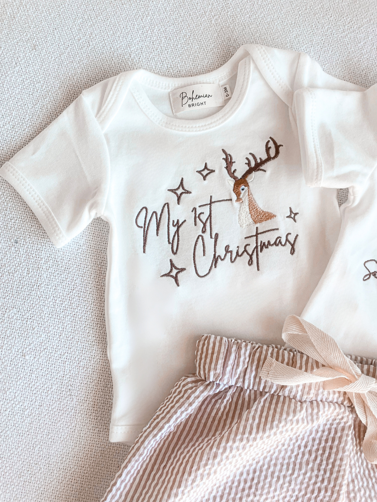 My First Christmas Romper | Bohemian Bright