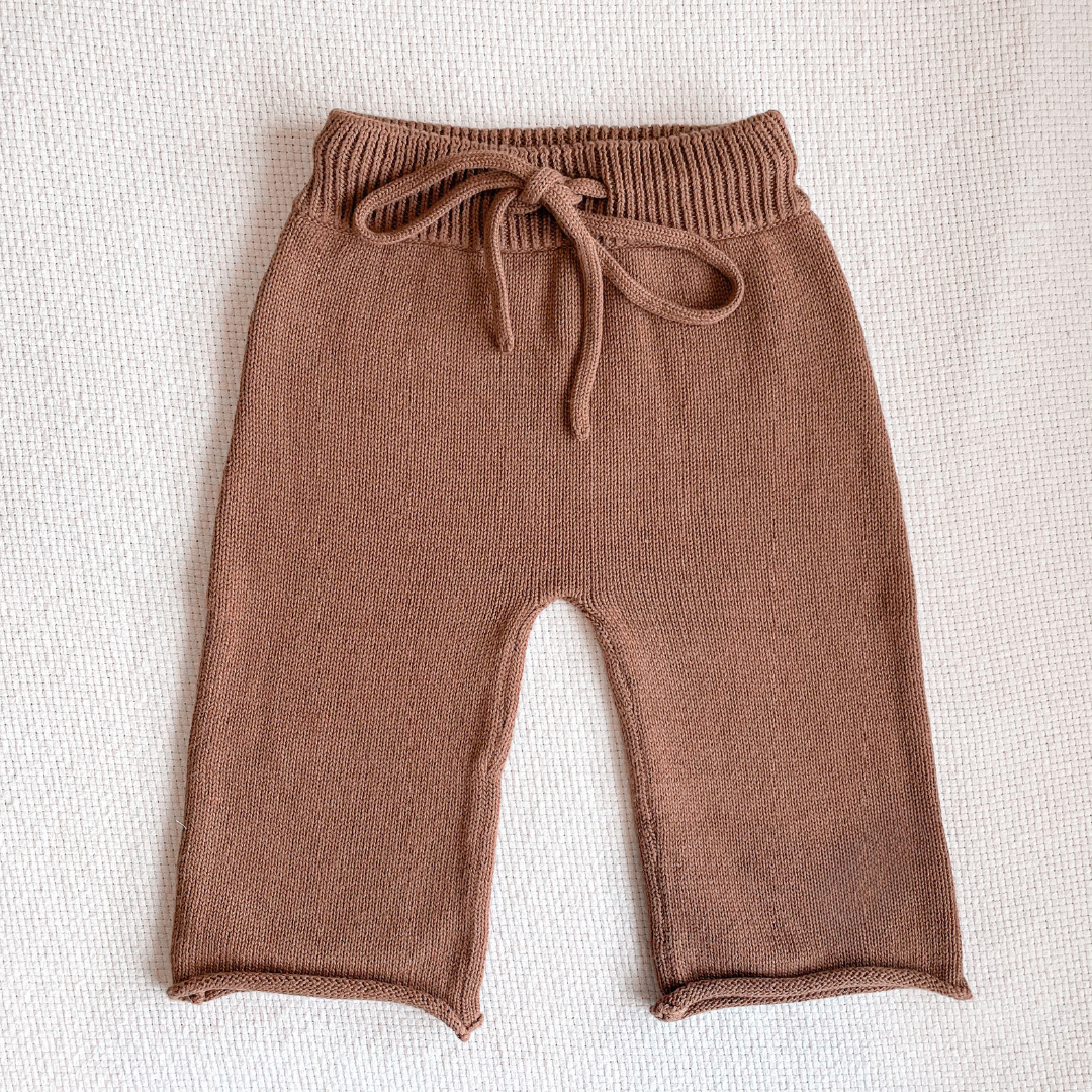 Chocolate Knit Pant | Bohemian Bright