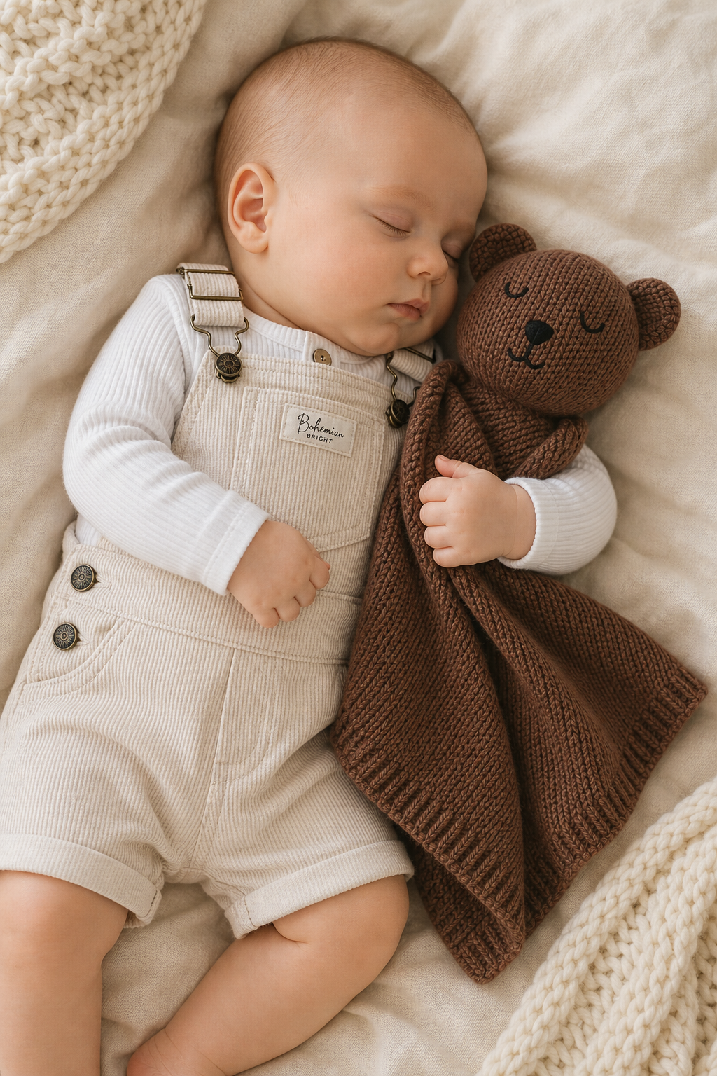 Organic Cotton Brown Bear Comforter