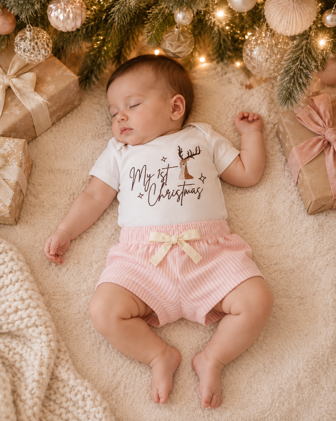 Stripe Shorts | Pink