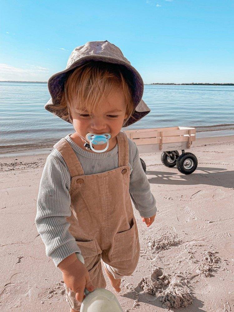 Soft Sand Cord Baby Overalls | Bohemian Bright