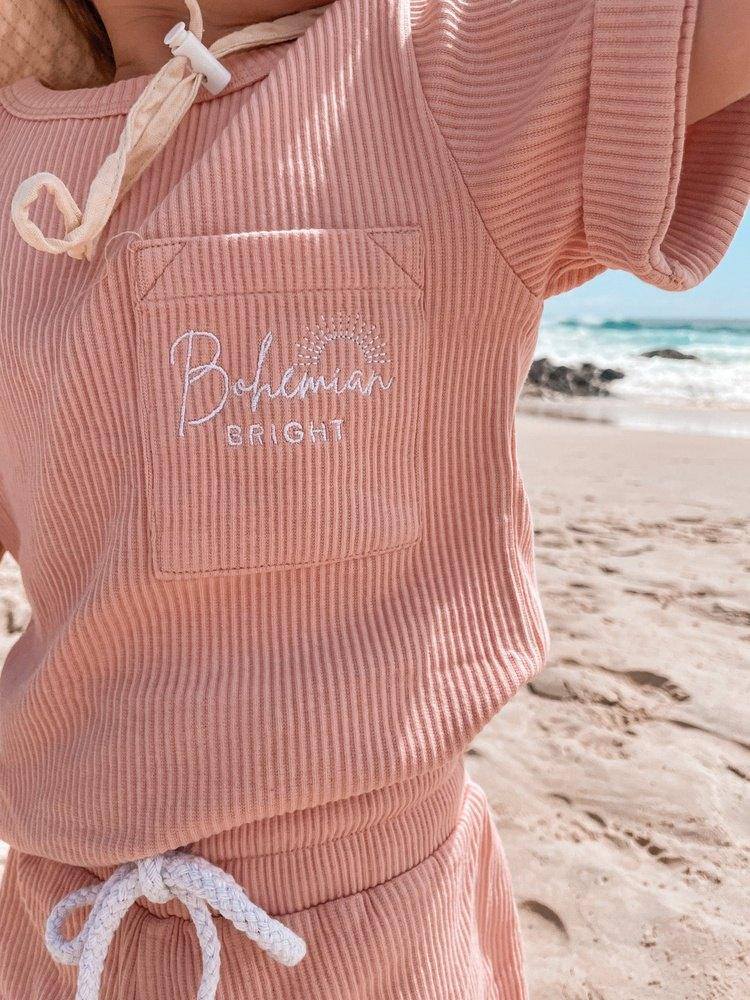 Sol Dusty Pink Seaside Cotton Set | Bohemian Bright