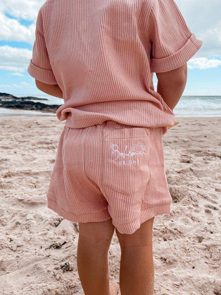 Sol Dusty Pink Seaside Cotton Set | Bohemian Bright