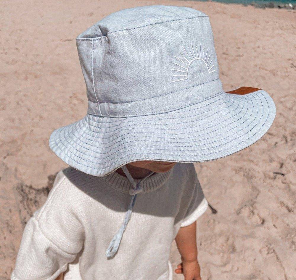 Sunbeam Bucket Hat - Sky | Bohemian Bright